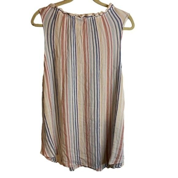 Torrid Ivory Striped Pullover Tank Top with Neck Tie Detail Size 4x 26 - Picture 5 of 9